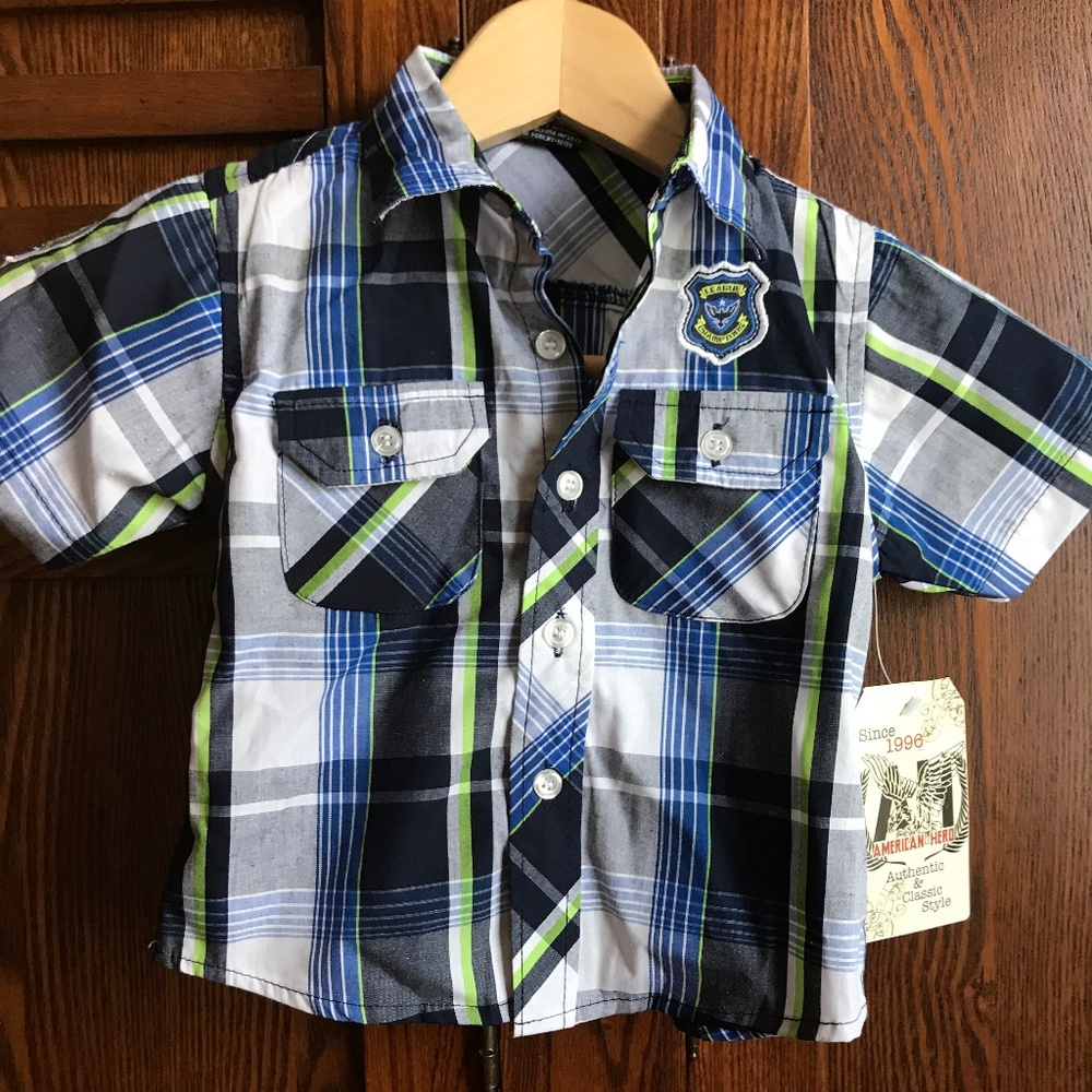 2T boys button down